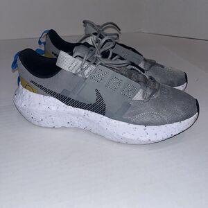 Nike Crater Impact SE Men Shoes 8 US Grey White Running Sneaker DJ6308 001 EUC
